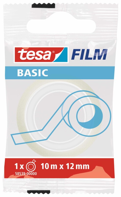 TESA 58539 BASİC FİLM ŞEFFAF BANT 10X12 - 1