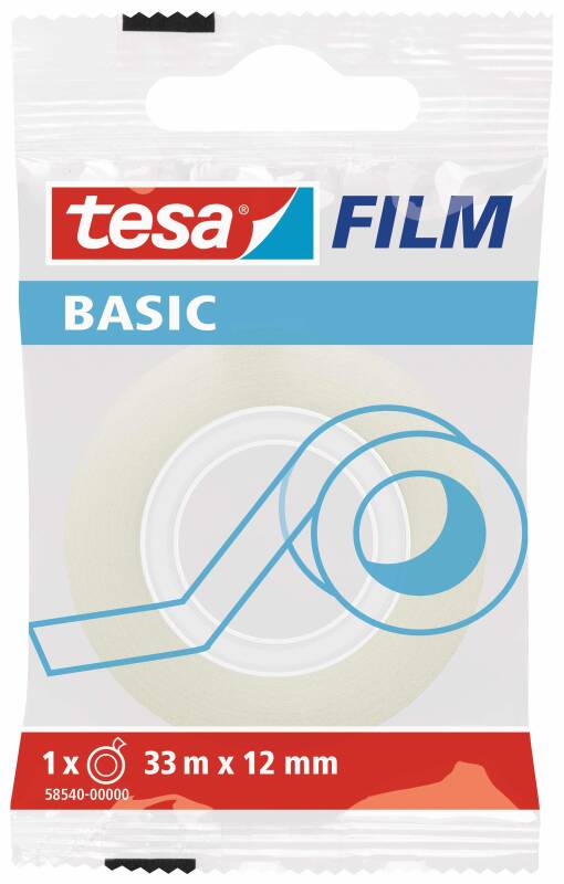 Tesa 58540 Basic Film Şeffaf Bant 33X12 - 1