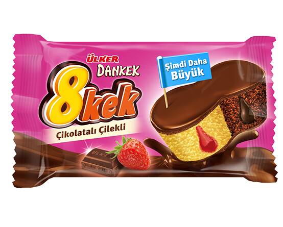 Ülker Dankek 8 Kek 55 Gr Çikolata&çilek*24 - 1