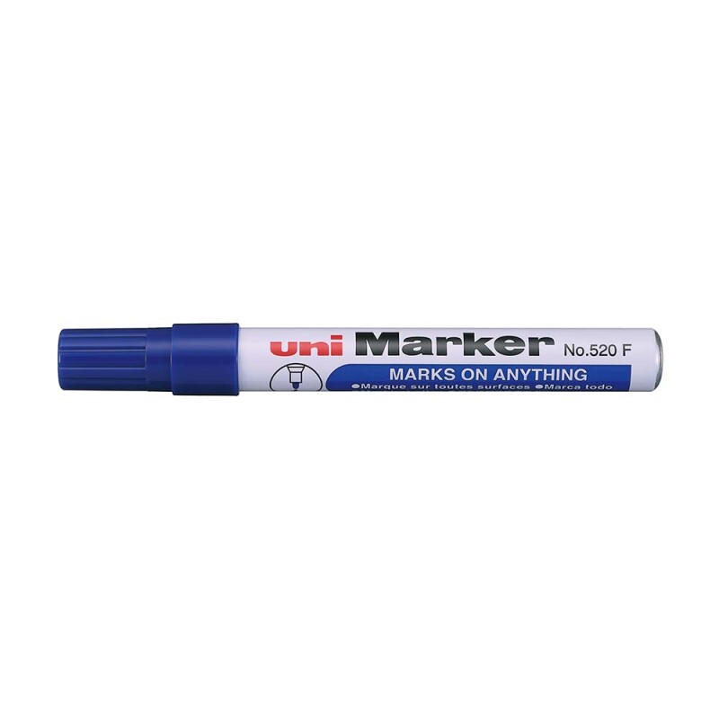 Unİ No.520f Kolİ MarkÖrÜ 1-3 Mavİ - 1