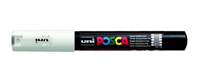 UNİ PC-1M POSCA POSTER MARKÖRÜ BEYAZ - 1