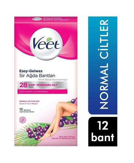 Veet Normal Ciltler İçin Sir Ağda Bantları 12li - 1