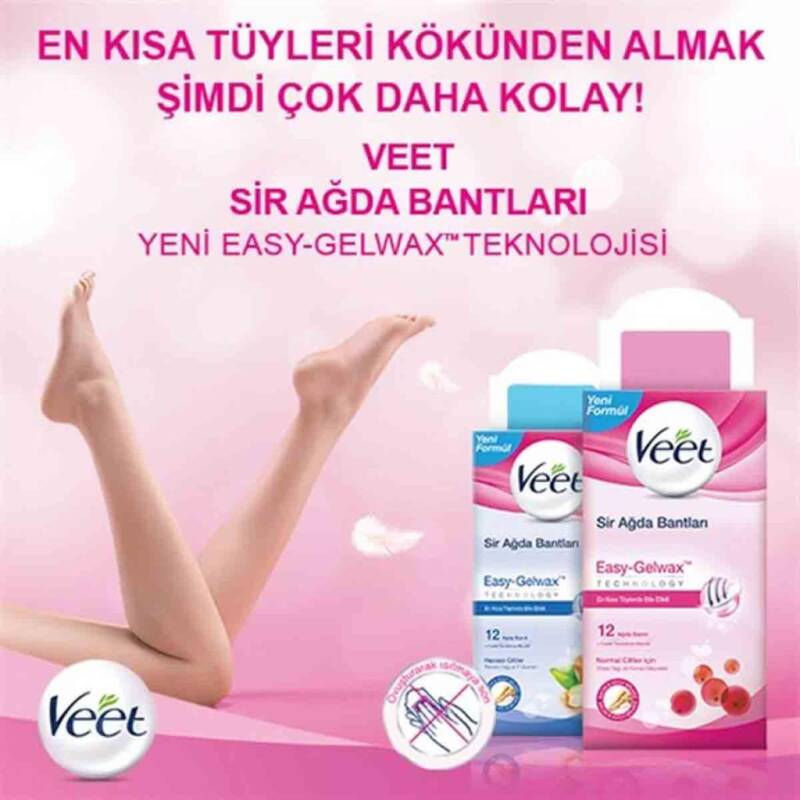 Veet Normal Ciltler İçin Sir Ağda Bantları 12li - 3