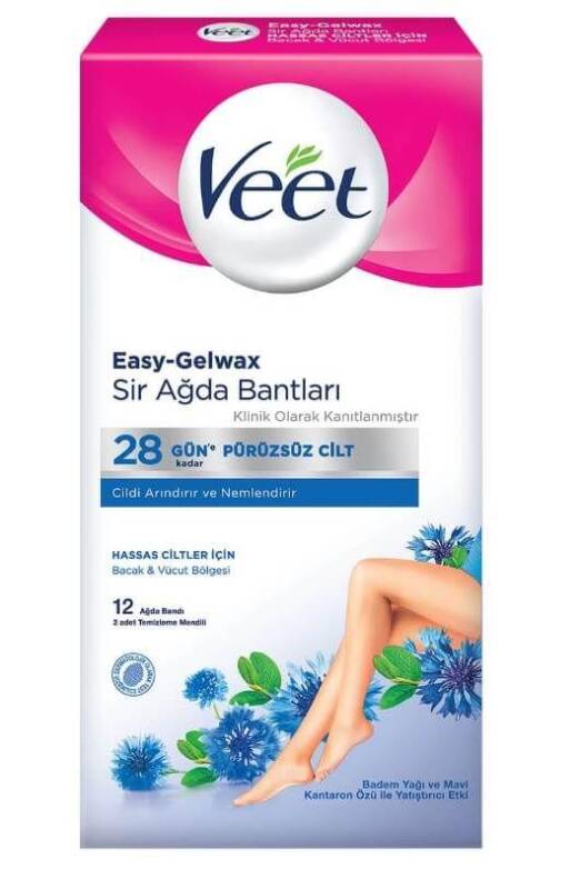 Veet Sir Ağda Bandı 12li Hassas Ciltler için - 1