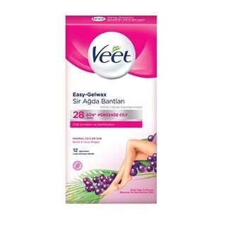 Veet Sir Ağda Bandı 12li Normal Ciltler için - 1